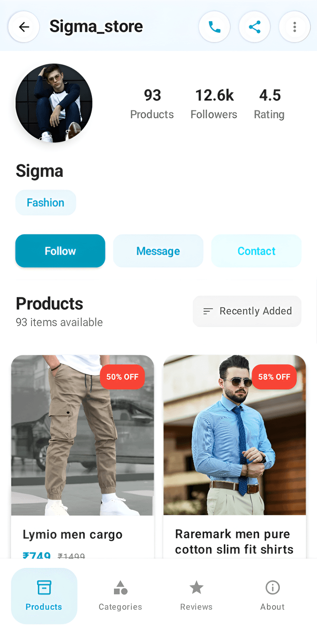 Store Profiles - Downxtown App